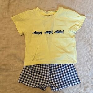 Yellow and Blue Kids Matching Set